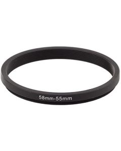 Bower Step-Down Adapter Ring 58mm Lens to 55mm Filter Size